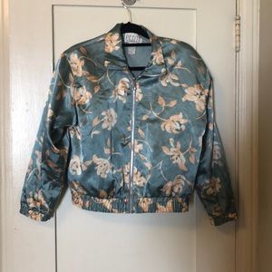Petite sophisticated bomber jacket